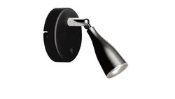 Kinkiet LED 4.5W 420lm 3000K IP20 Wyłącznik Czarny 218676