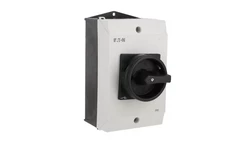 Rozłącznik 40A 3P w obudowie IP65 z blachą EMC czarna rączka z blokadą P1-40/I2H/MBS/SVB-SW 199919