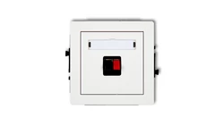 DECO Mechanizm gniazda głośnikowego pojedynczego, biały mat 25DGG-1