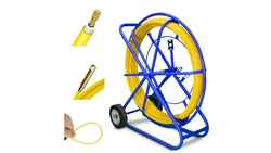 Pilot do przeciągania kabli włókno szklane FRP, śr. 9mm, dł. 200m, żółty Extralink Pilot 9mm 200m