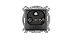 ICON Mechanizm gniazda abonenckiego RTV-SAT końcowego 1,5dB grafitowy 11IGS