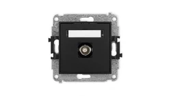 ICON Mechanizm gniazda pojedynczego BNC czarny mat 12IGBNC-1