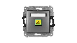 ICON Mechanizm gniazda światłowodowego/optycznego pojedynczego grafitowy 11IGOP-1