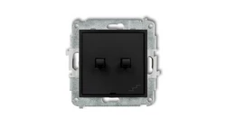 ICON Mechanizm łącznika podwójnego schodowego w stylu amerykańskim czarny mat 12IWPUS-33