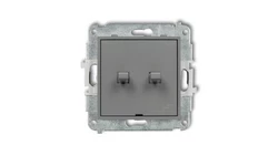 ICON Mechanizm łącznika podwójnego schodowego w stylu amerykańskim szary mat 27IWPUS-33