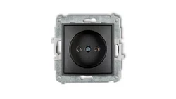 ICON Mechanizm gniazda pojedynczego bez uziemienia 2P (bez przesłon torów prądowych) grafitowy 11IGP-1