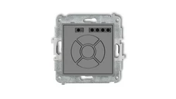 ICON Mechanizm elektronicznego sterownika roletowego (przycisk strefowy) szary mat 27ISR-5