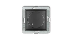 ICON Mechanizm elektronicznego regulatora oświetlenia przyciskowo-obrotowego do lamp LED grafitowy 11IRO-2