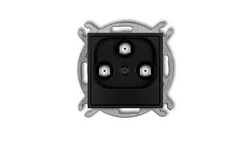 ICON Mechanizm gniazda multimedialnego 3F DATA (Vectra) czarny mat 12IGMV