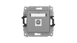ICON Mechanizm gniazda pojedynczego BNC szary mat 27IGBNC-1
