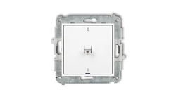 ICON Mechanizm łącznika dwubiegunowego w stylu amerykańskim biały mat 25IWPUS-9