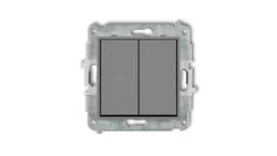 ICON Mechanizm łącznika żaluzjowego z podtrzymaniem szary mat 27IWP-88