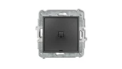ICON Mechanizm łącznika zwiernego, jednobiegunowego (jeden klawisz bez piktogramu) w stylu amerykańskim grafitowy 11IWPUS-4.1
