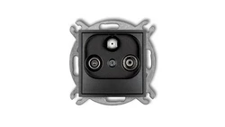 ICON Mechanizm gniazda abonenckiego RTV-SAT końcowego multimedialnego (Internet) grafitowy 11IGM