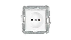 ICON Mechanizm gniazda pojedynczego bez uziemienia 2P (bez przesłon torów prądowych) biały IGP-1