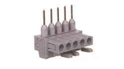 Gniazdo MCS-MIDI Classic kątowe 5-biegunowe szare raster 5mm 232-235/005-000 /100szt./