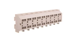 Listwa zaciskowa 4-przewod. Ex 4mm2 9-torowa jasnoszara stopki montażowe 262-289 /50szt./