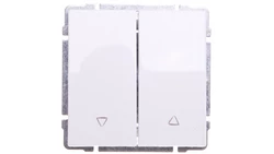 KOS66 Przycisk żaluzjowy biały 660418