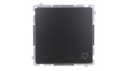 Simon Basic Przycisk dzwonek (moduł) 10AX, 250V, szybkozłącza, czarny BMD1.01/49