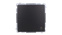 Simon Basic Przycisk światło (moduł) 10AX, 250V, szybkozłącza, czarny BMS1.01/49