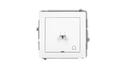 DECO Mechanizm łącznika zwierny dzwonek w stylu amerykańskim, biały mat 25DWPUS-4
