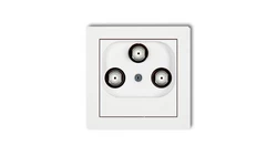 DECO Mechanizm gniazda multimedialnego 3F DATA (UPC), biały mat 25DGMU