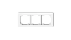 DECO Ramka uniwersalna potrójna z tworzywa, biały mat 25DR-3
