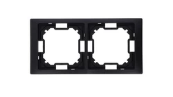 Simon Basic Ramka 2-krotna Neos IP20 czarny mat BMRC2/49