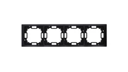 Simon Basic Ramka 4-krotna Neos IP20 czarny mat BMRC4/49