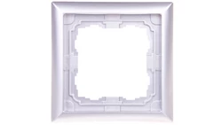 KOS66 Ramka pojedyncza aluminium 664081