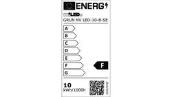 Projektor z czujnikiem GRUN NV LED-10-B-SE 800lm 4000K barwa neutralna IP44 czarny 31397