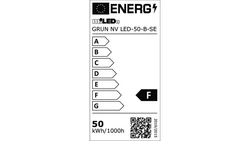 Projektor z czujnikiem GRUN NV LED-50-B-SE 4500lm 4000K barwa neutralna IP44 czarny 31400