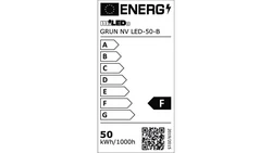 Projektor GRUN NV LED-50-B 4500lm 4000K barwa neutralna IP65 czarny 31393
