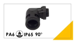 Dławik do peszla 90 ANA-QUICK M40x1,5-NW37 - BLACK 968.340.2 /1szt./