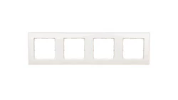 VENA Ramka poczwórna biała 510484