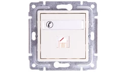 VENA Gniazdo telefoniczne pojedyncze RJ11 krem 510363