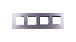 DANTE Ramka poczwórna aluminium anodowane INOX 4541284