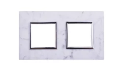 DANTE Ramka podwójna kamień BIANCO 4504482