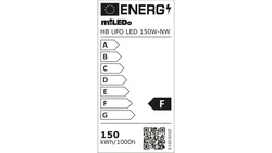 Oprawa przemysłowa HB UFO LED 150W-NW 15000lm barwa neutralna 4000K 110 IP65 czarny 31406