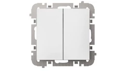 SANTRA łącznik świecznikowy bez ramki podtynkowy biały 4111-10