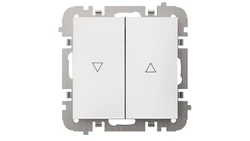 SANTRA łącznik żaluzjowy bez ramki podtynkowy biały 4116-10