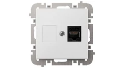 SANTRA gniazdo 1xkomputerowe RJ45 bez ramki podtynkowe biały 4148-10