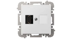 SANTRA gniazdo 1xHDMI bez ramki podtynkowe biały 4191-10
