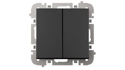 SANTRA łącznik świecznikowy bez ramki podtynkowy czarny 4111-19