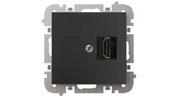 SANTRA gniazdo 1xHDMI bez ramki podtynkowe czarny 4191-19