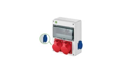 Rozdzielnica budowlana RS-10 10-mod. 2x2P+Z, 2x32A/5P, IP54 bez zabezpieczeń 6227-00