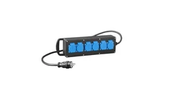 Rozgałęziacz przemysłowy RS-P gumowany 6x2P+Z z 2m przewod.OnPd 3x2,5 i wtyczką 16A 250V 7000-10