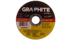 Tarcza tnąca do metalu 115 x 1.0 x 22.2 mm, 41 A60-T-BF, INOX