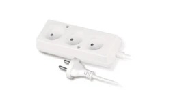 Przedłużacz 3-gniazda b/u 10A 1,5m /OMY 2x1/ biały PS-360 T-105300