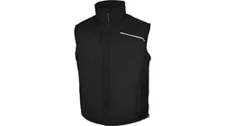 Kamizelka z poliestru pongee powlekanego PVC FIDJI3, kolor: czarny, rozmiar: XXL / FIDJ3NOXX